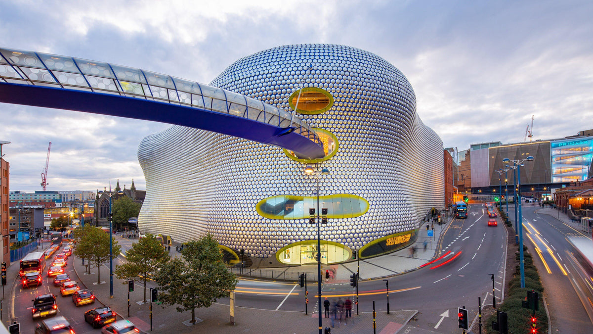 The Bullring and Selfridges building in Birmingham city centre, a landmark shopping and visitor destination.