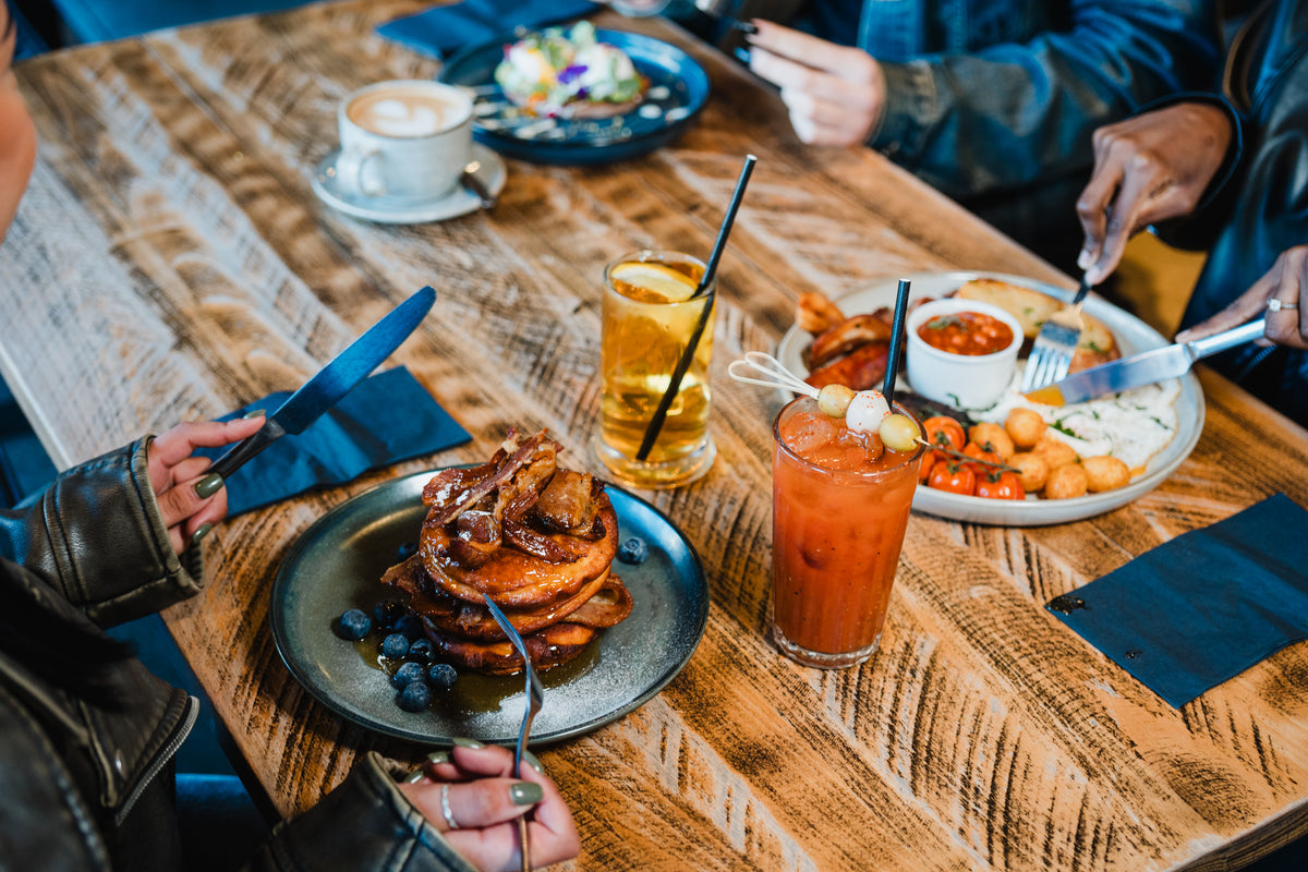 Bottomless brunch food and cocktails at independent Gas Street Social in Birmingham.