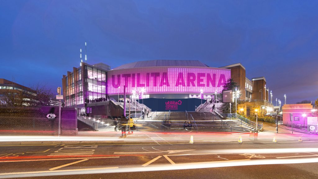 Utilita Arena Birmingham, a major city venue for concerts, comedy and live entertainment.